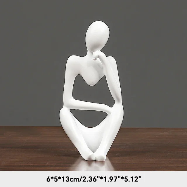 Nordic Living Room Thinkers Abstract Yoga Statue