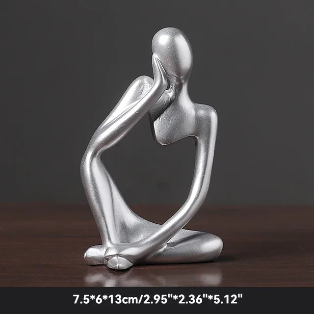 Nordic Living Room Thinkers Abstract Yoga Statue