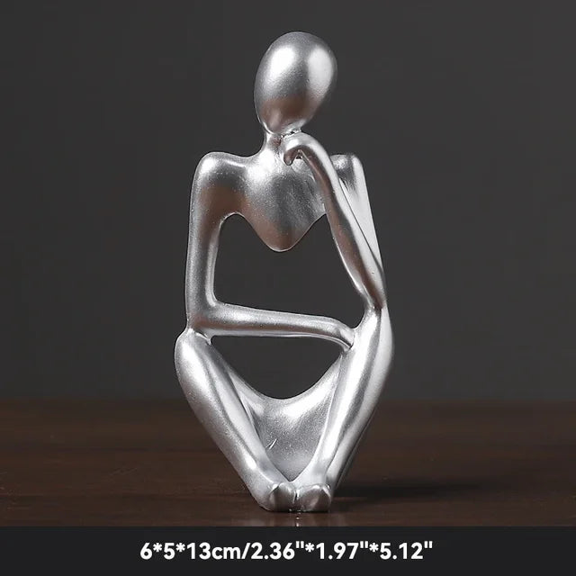 Nordic Living Room Thinkers Abstract Yoga Statue