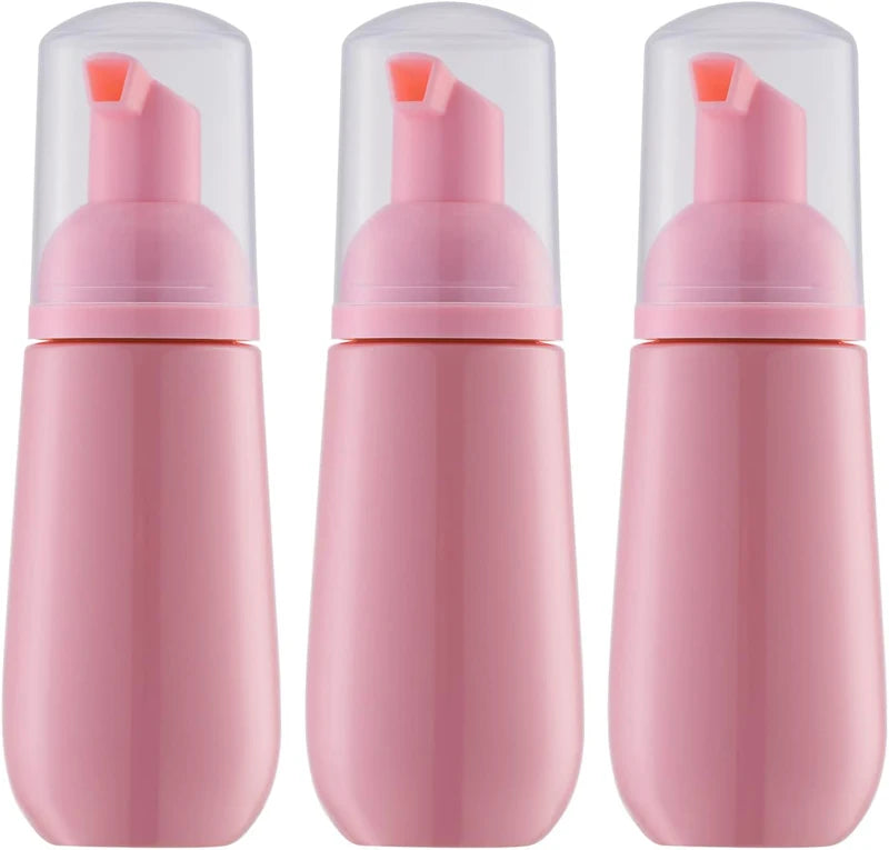 3pcs 2oz Foam Foam Pumping Dispenser for Hand Soap, Lash Cleanser, Shampoo Travel Bottles