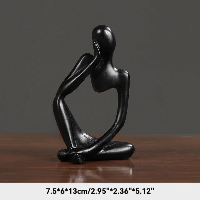 Nordic Living Room Thinkers Abstract Yoga Statue