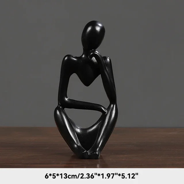 Nordic Living Room Thinkers Abstract Yoga Statue