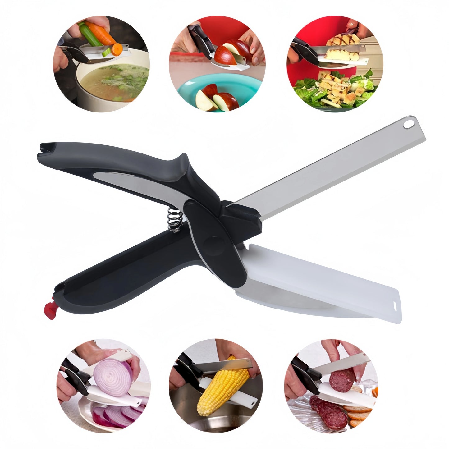 Premium Chop Scissors Cutting Board Scissors Vegetable Chopper