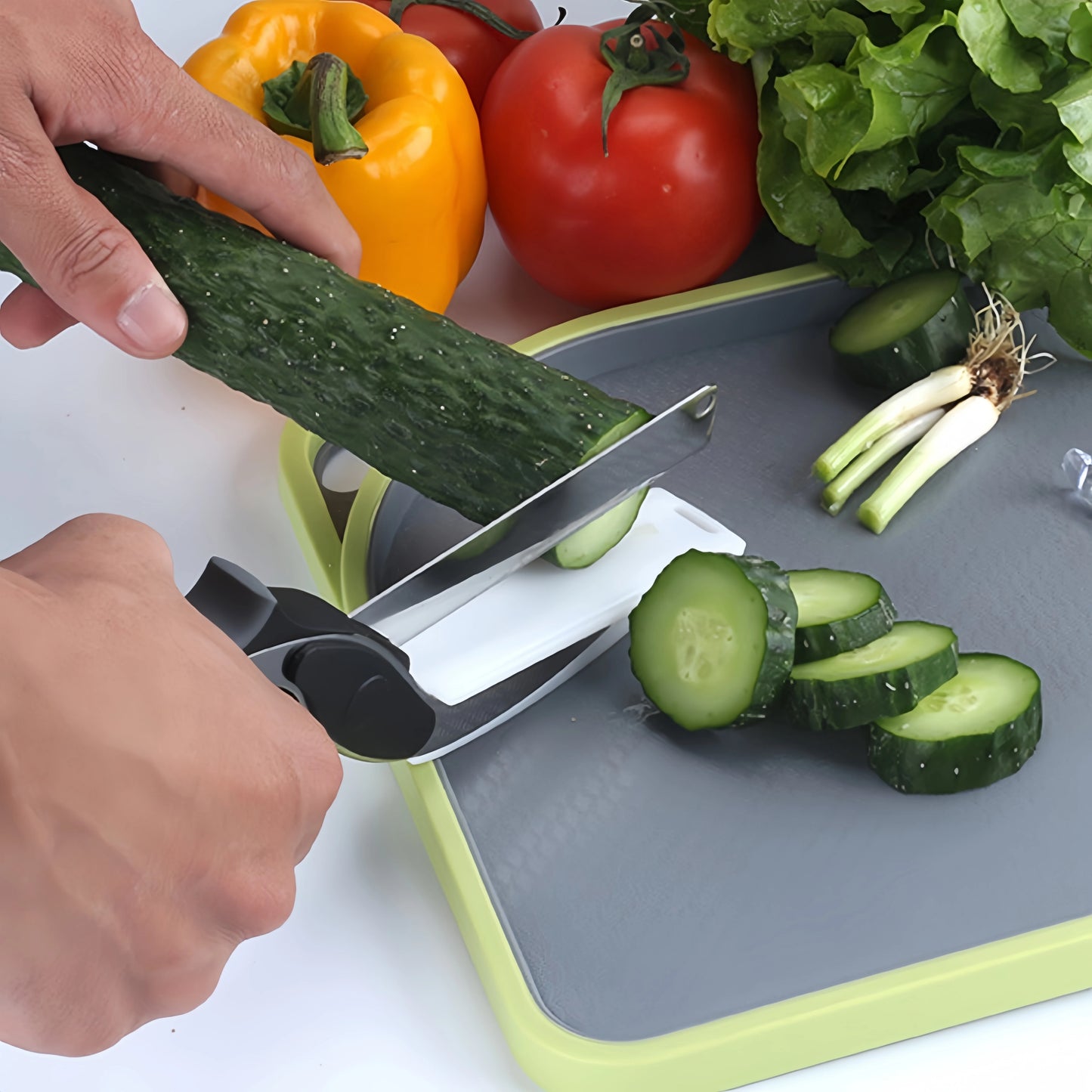 Premium Chop Scissors Cutting Board Scissors Vegetable Chopper