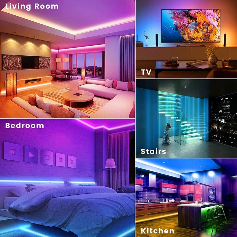 Bluetooth RGB LED Strip: USB Room Lighting