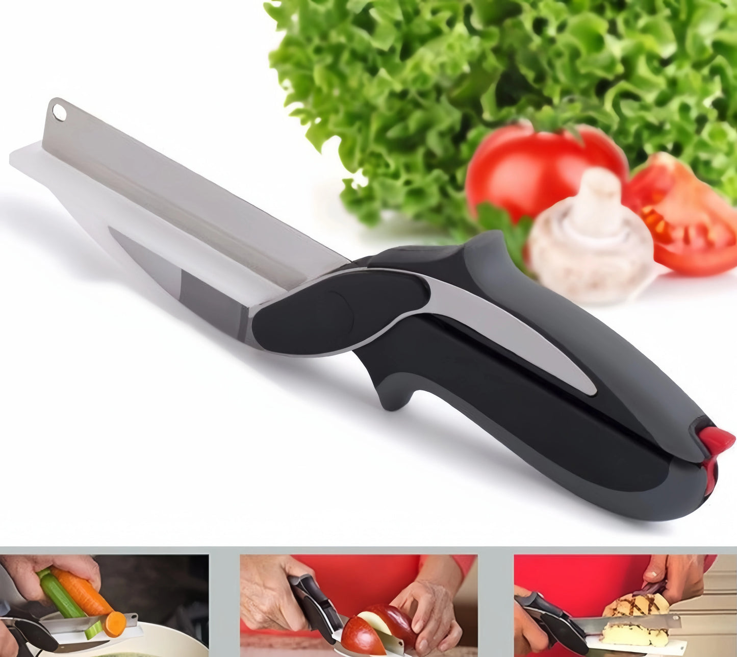 Premium Chop Scissors Cutting Board Scissors Vegetable Chopper