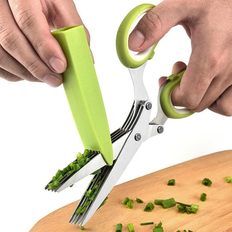 Effortless Precision: Stainless Steel Veggie Cutter Scissors