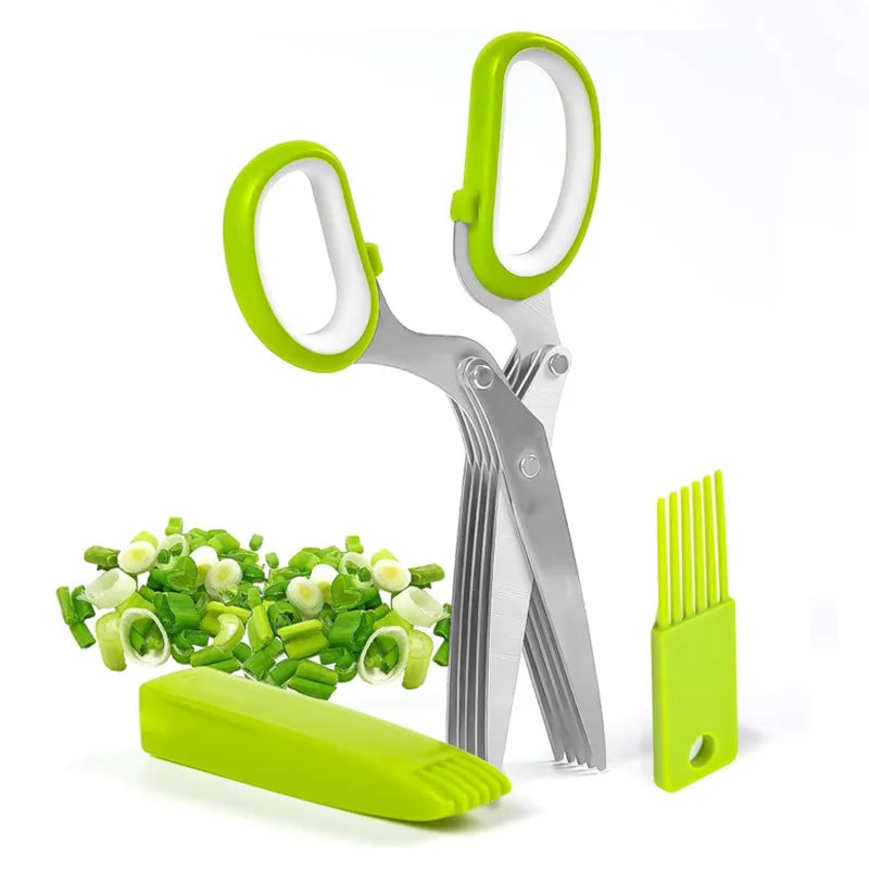 Effortless Precision: Stainless Steel Veggie Cutter Scissors